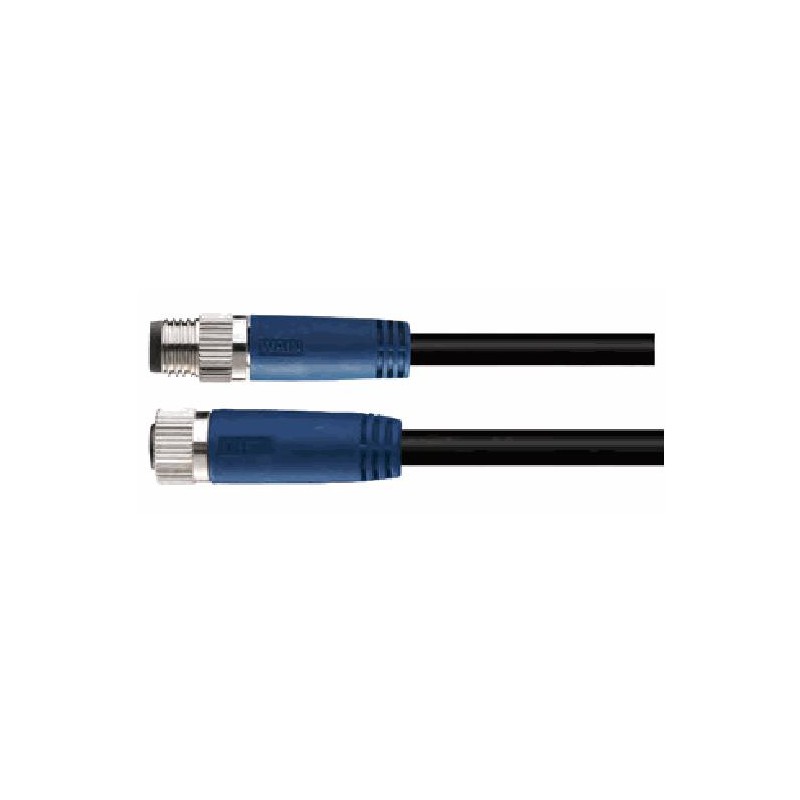 Cordon male/femelle M8, 4 pol.,   IP67, 4A, non-blindé